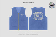 Zip vest mockup, an Apparel Mockup by Voyage Studio (Thumbnail 1 of 3)