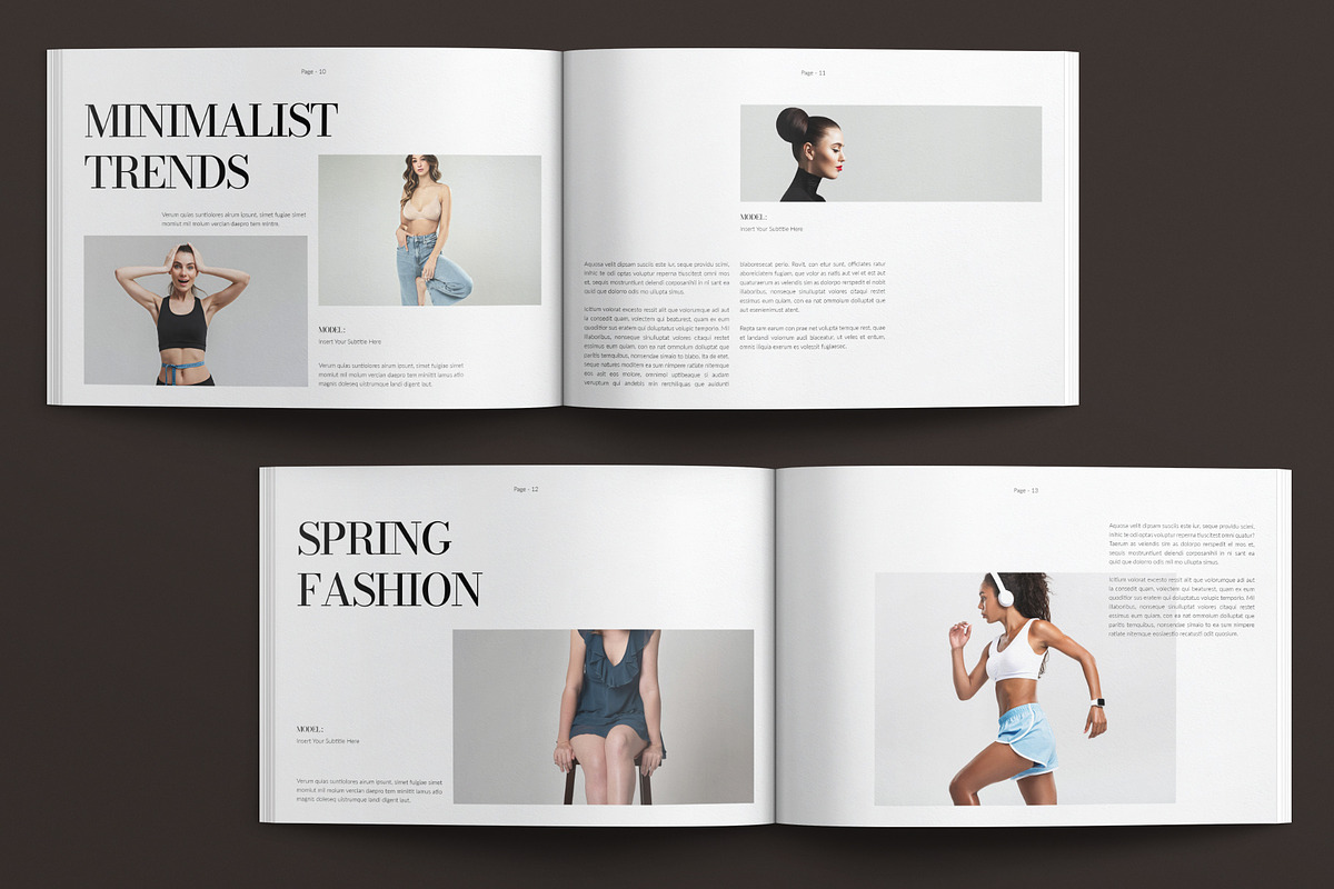 Digital LookBook Template Landscape, a Brochure Template by E-Type (Photo 5 of 7)