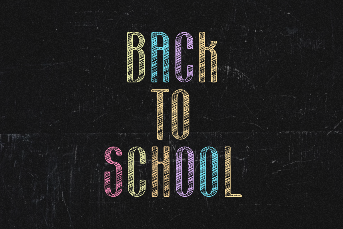 Chalky Stonky - Chalk & School Font, a Sans Serif Font by Iqsiart Studio (Photo 2 of 6)