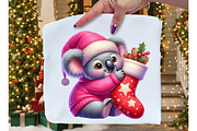 Pink Jumper Animals Christmas Clipar, an Illustration by Dream Creation (Thumbnail 6 of 7)
