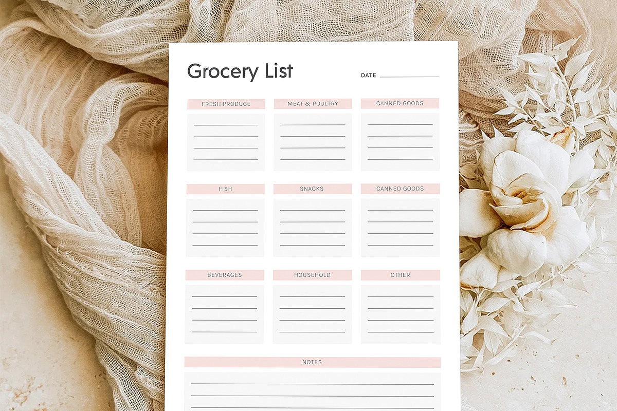 Grocery List, a Stationery Template by DesignDevisers (Photo 5 of 11)