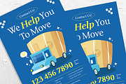 Moving Service Flyer, a Flyer Template by Gumico Studio. (Thumbnail 3 of 3)