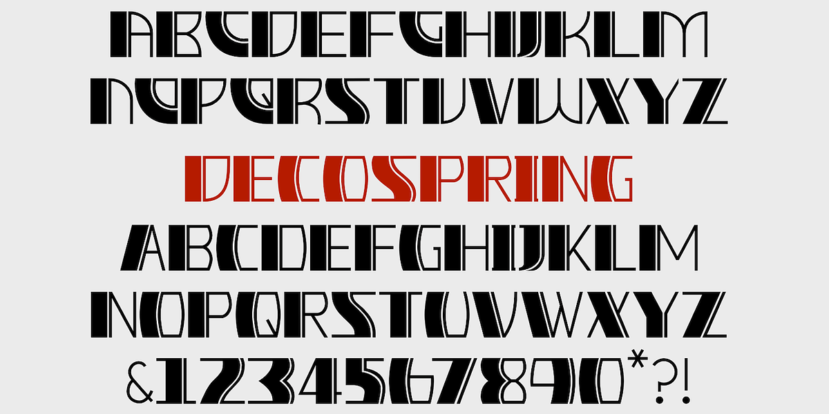 DecoSpring, a Symbol Font by Ingrimayne Type (Photo 7 of 10)