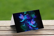 Glowing hummingbird, an Animal Illustration by blackmoon9 (Thumbnail 3 of 3)