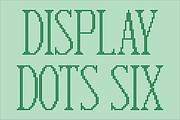 Display Dots Six Font, a Font by GG Design (Thumbnail 1 of 6)