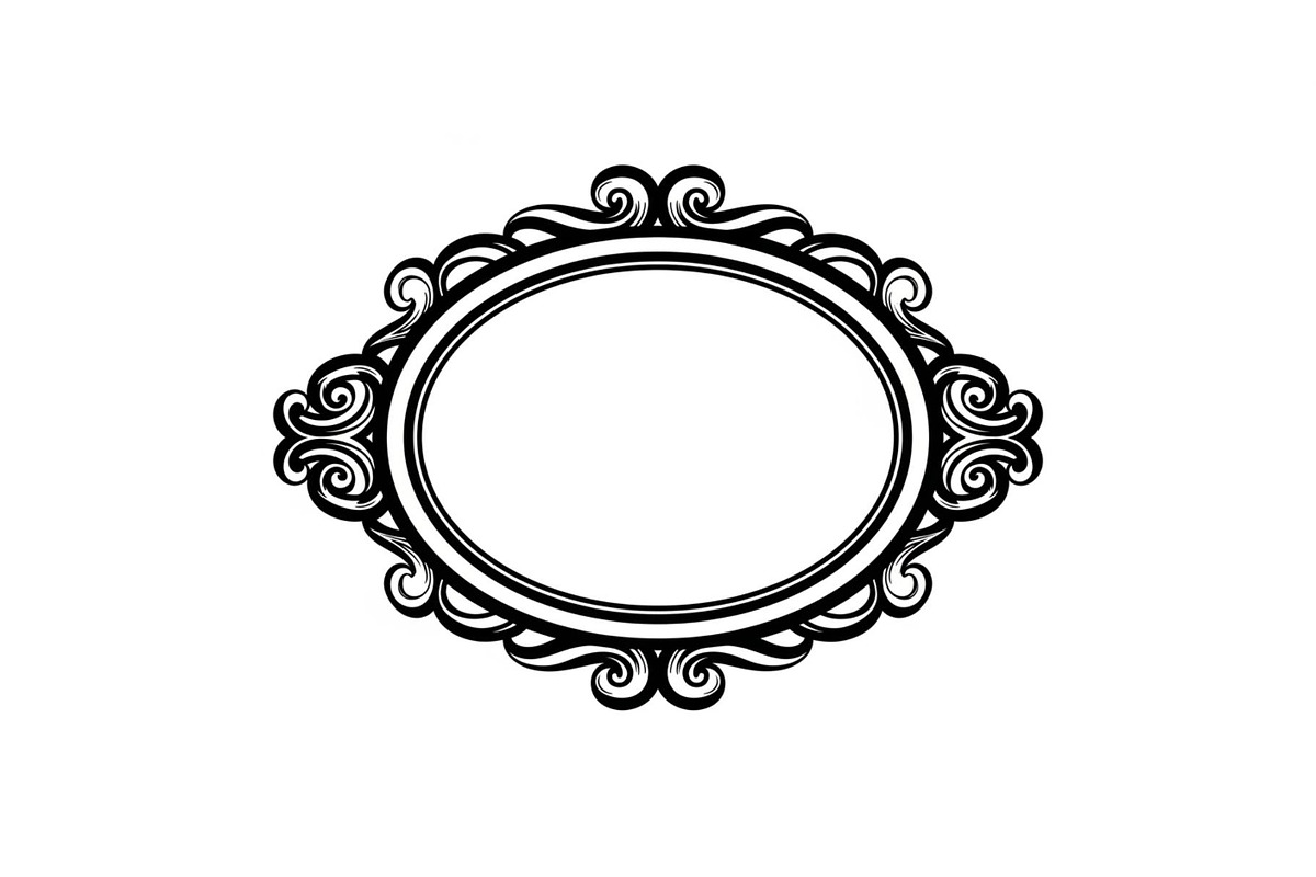 Vintage Oval Frame Vector Bundle, an Illustration by musafir_fashion (Photo 2 of 31)