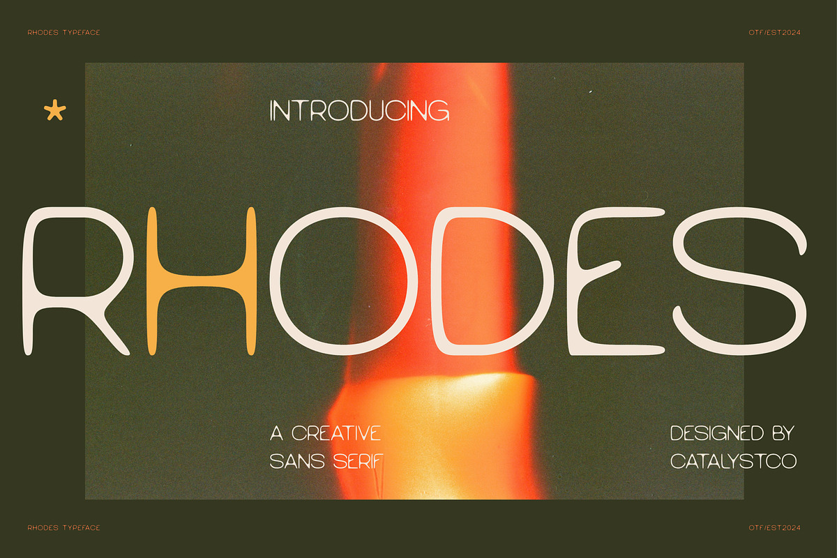 Rhodes Creative Sans Serif Font, a Sans Serif Font by Catalystco Studio (Photo 1 of 7)
