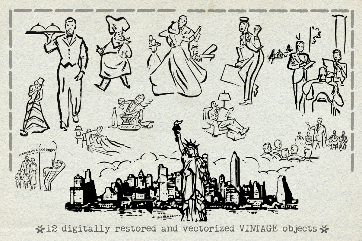 1940s Hospitality & Tourism Art, an Object Graphic by Vine Hill Mercantile Co. (Photo 2 of 4)