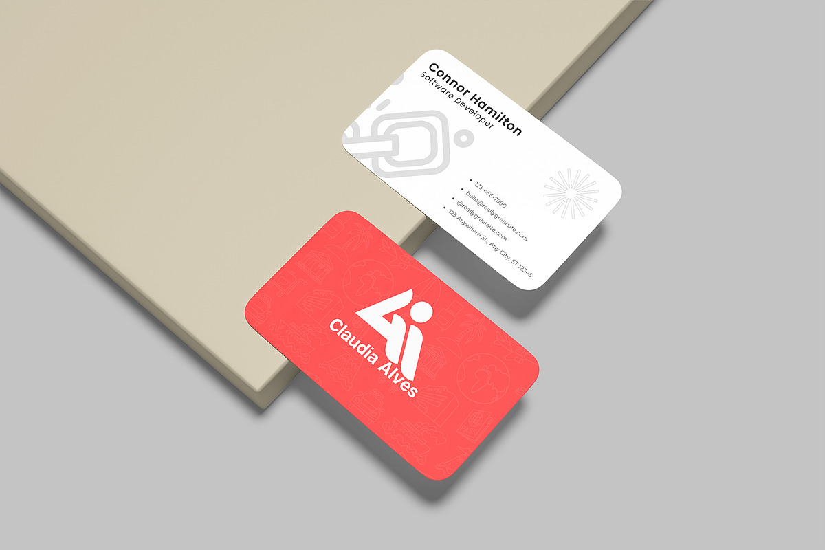 High Quality Business Card Mockup, an Advertising Mockup by lamorastudio (Photo 3 of 12)