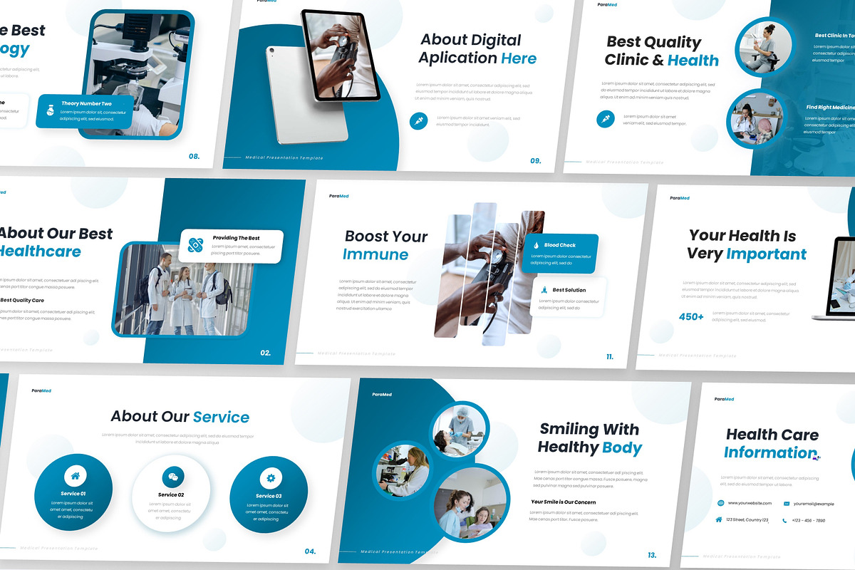 Paramed - Medical PowerPoint, a Presentation Template by GraphauseProject (Photo 2 of 6)