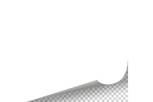 Curled paper corner. Curve, an Illustration by Things for designers
