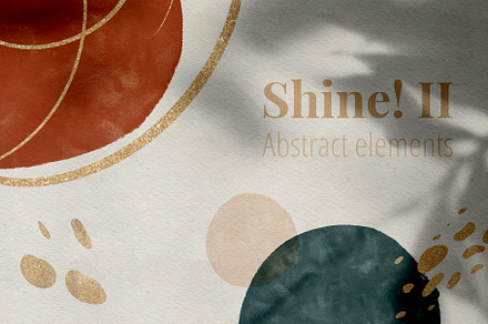 Shine II Gold & Watercolor