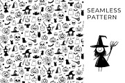 Creepy Cute Halloween: Doodle Set, a Seasonal Illustration by VasilkovS (Thumbnail 3 of 5)