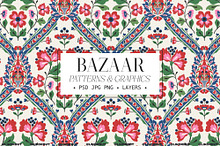 Bazaar Floral Damask Elegant Pattern by  in Graphics
