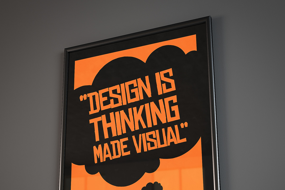 REALISTIC POSTER FRAME MOCKUPS, a Print Template by Franklin Design (Photo 2 of 5)