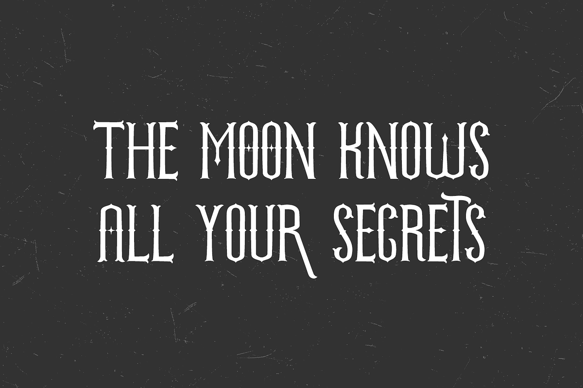 Witchborne Serif - A Tarot Card Font, a Serif Font by Beck McCormick (Photo 4 of 10)