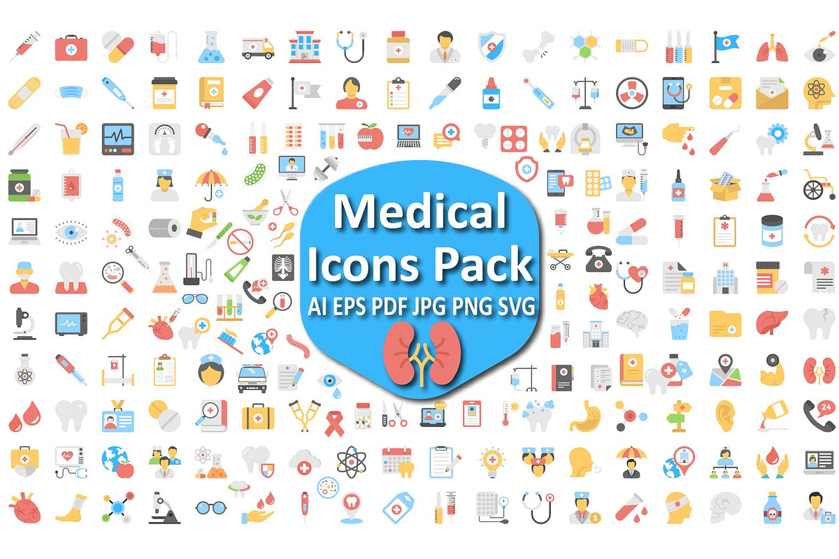 Medical and Health Icon Set., an Icon by Vector Portal (Photo 1 of 6)
