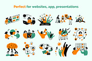 Teamwork Concept Set Vector, an Object Graphic by 35lab (Thumbnail 6 of 6)
