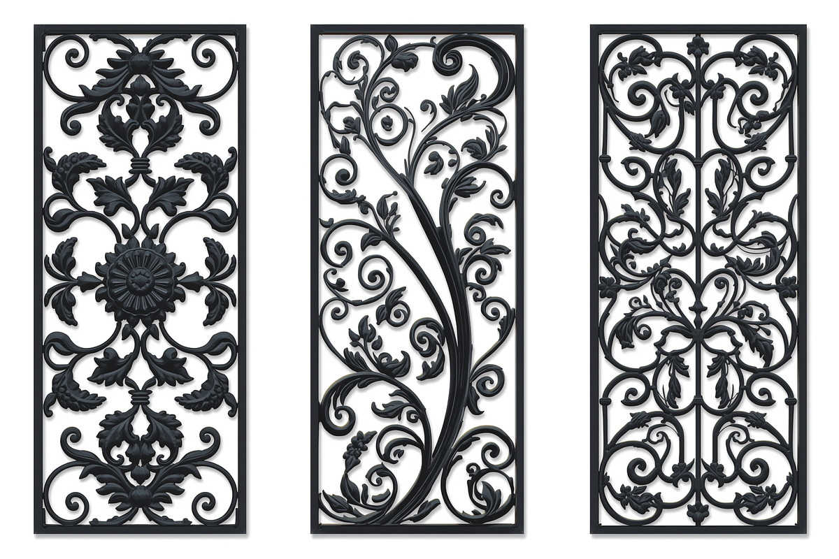 Elegant Lasercut Panel Vector Set, an Illustration by Amazin_art (Photo 5 of 21)