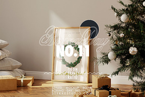 BOXING DAY | Christmas Frame Mockup