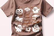 Just One More Chapter Ghost Books, a Seasonal Illustration by Unique Design Team (Thumbnail 4 of 7)