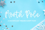 North Pole - A Snowflake Font, a Handwritten Font by Freeling Design House (Thumbnail 1 of 5)