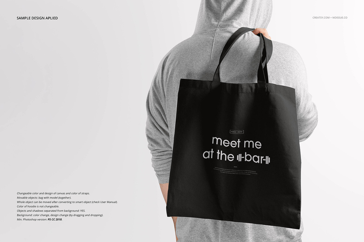 Noissue Tote Bag Mockup Bundle, a Packaging Mockup by creatsy5 (Photo 53 of 67)