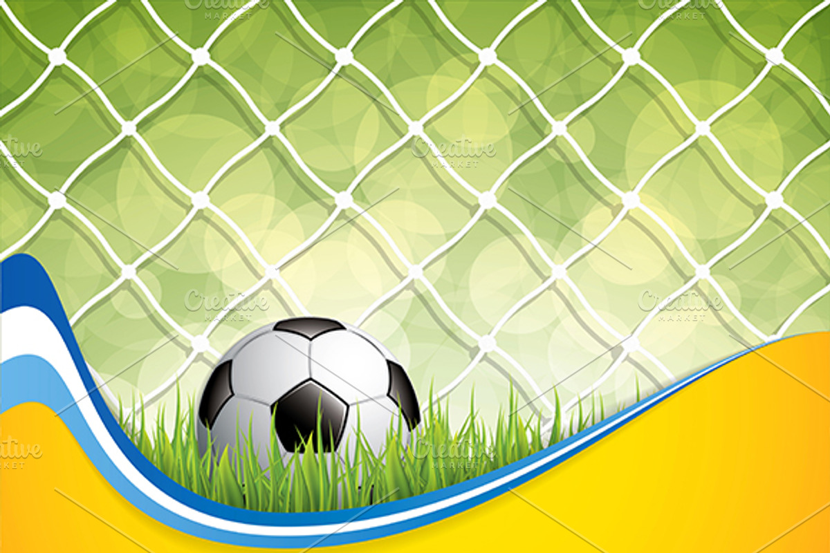 Soccer background, an Illustration by gigello