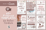 65+ Pinterest Templates + 3 BONUSES, a Social Media Template by SocialStyleTemplates (Thumbnail 1 of 8)