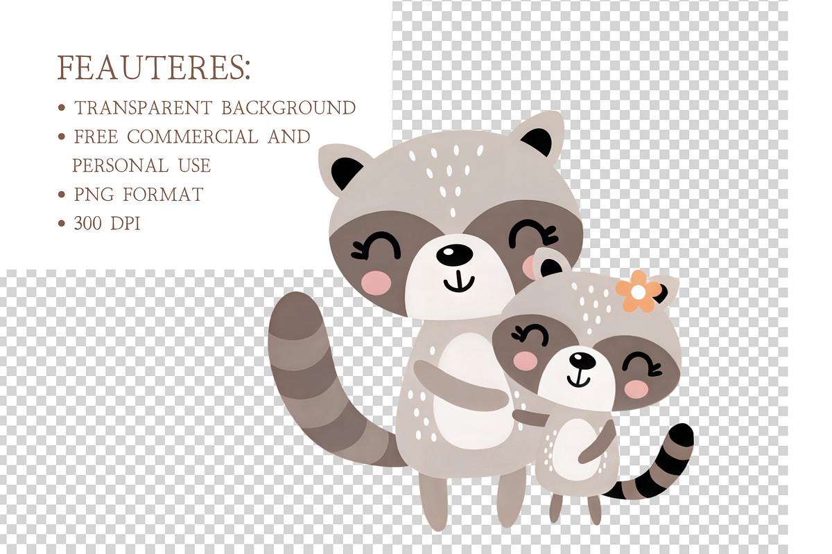 Mother's Day Forest Animals PNG Set, an Illustration by MockupWizard (Photo 3 of 4)