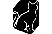 Cute Cat Silhouette Vector Mega, an Animal Illustration by Designer_Momina (Thumbnail 16 of 31)