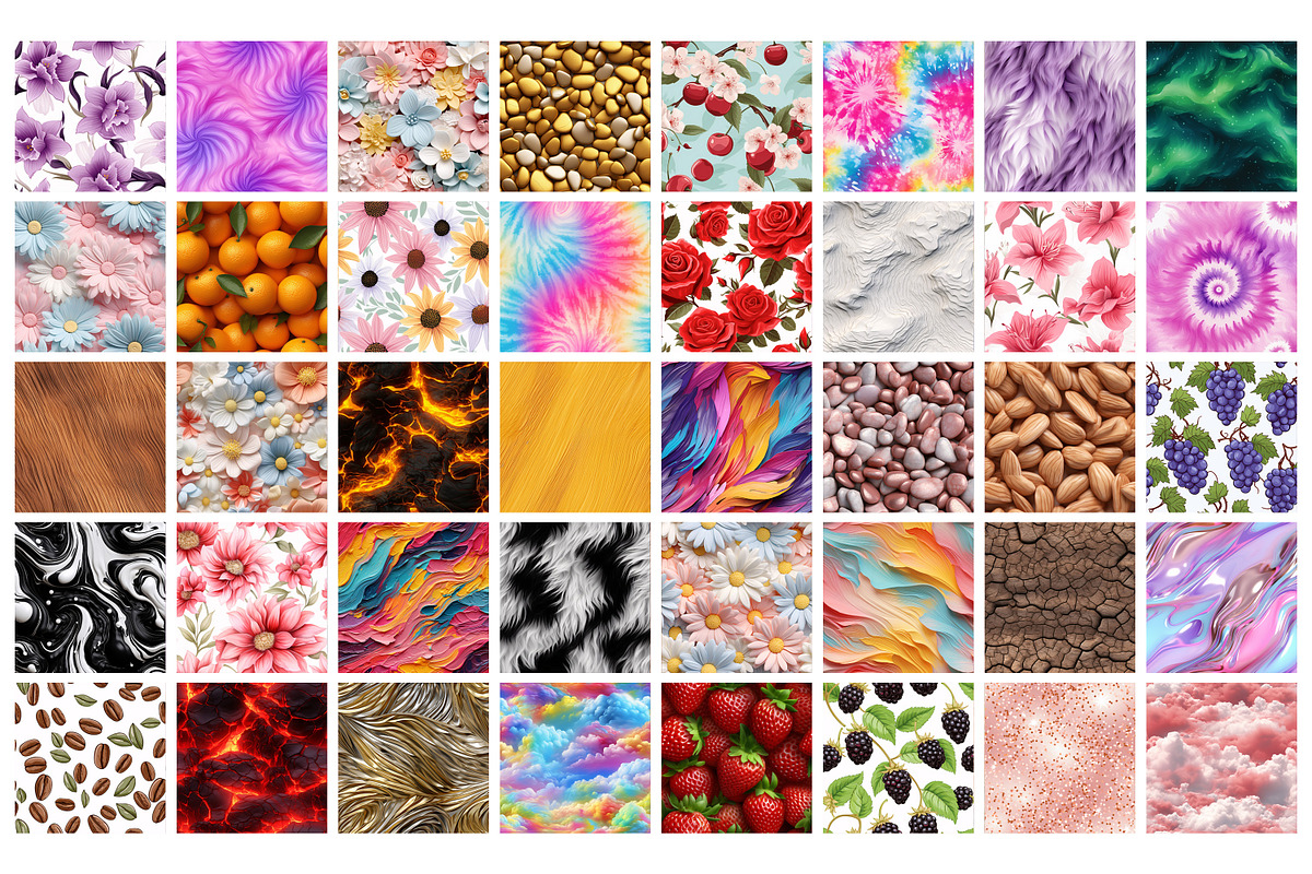 Seamless Pattern Mega Bundle, a Pattern Graphic by Forhadx5 (Photo 5 of 18)