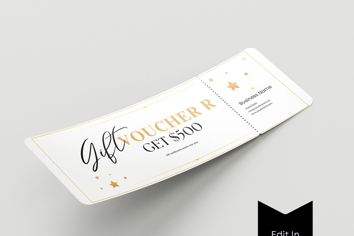 Canva Gift Certificate Template PDF, a Print Template by BrushstrokeArtGB (Photo 5 of 5)