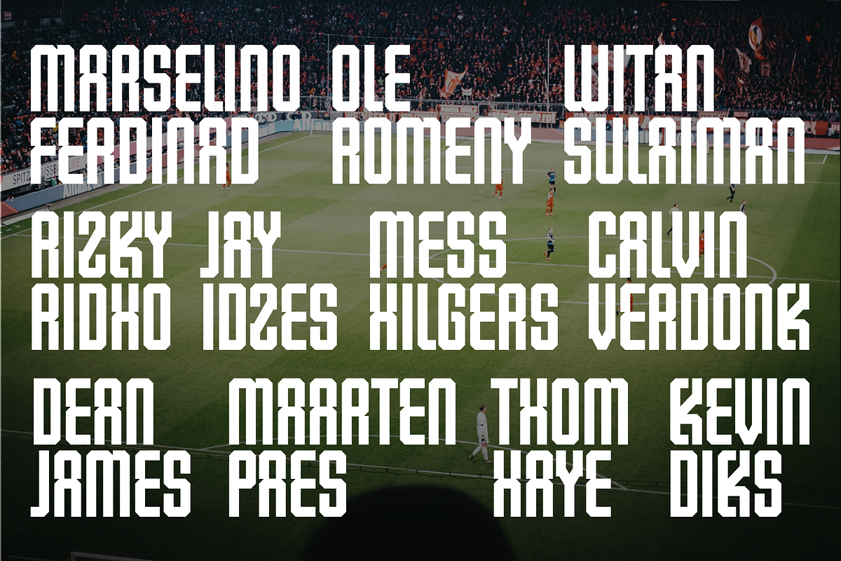 Drivixa Champions Fonts Full Familly, a Sans Serif Font by Erifqizefont (Photo 7 of 15)