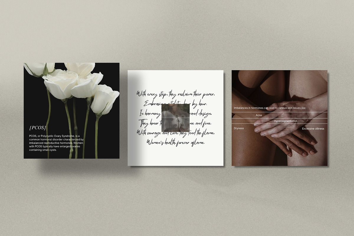 Hormone Health Instagram Templates, a Social Media Template by Terraa Studio Design (Photo 7 of 10)