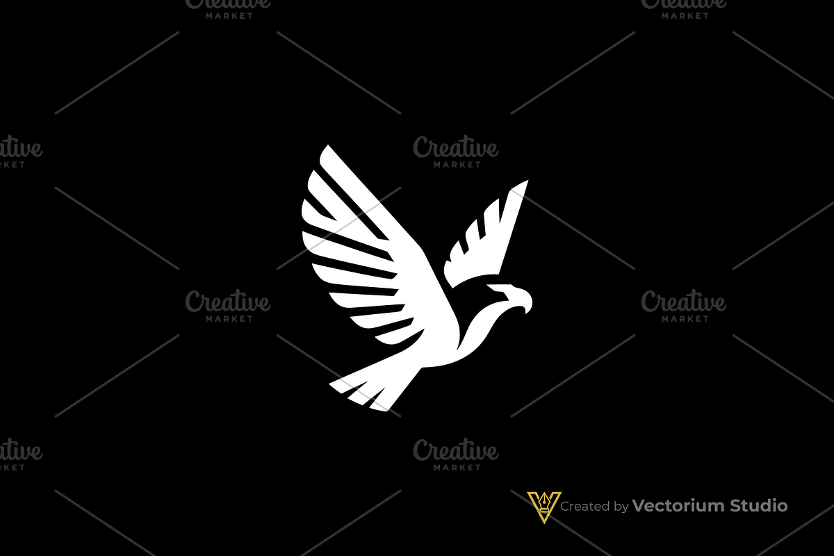 Minimalist Eagle Flying Logo, a Branding & Logo Template by Vectorium Studio (Photo 5 of 5)