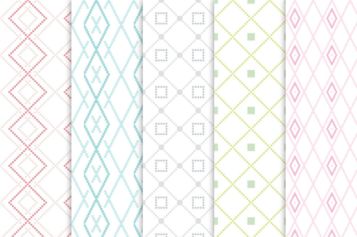 Glossy chequer patterns | Graphic Patterns ~ Creative Market
