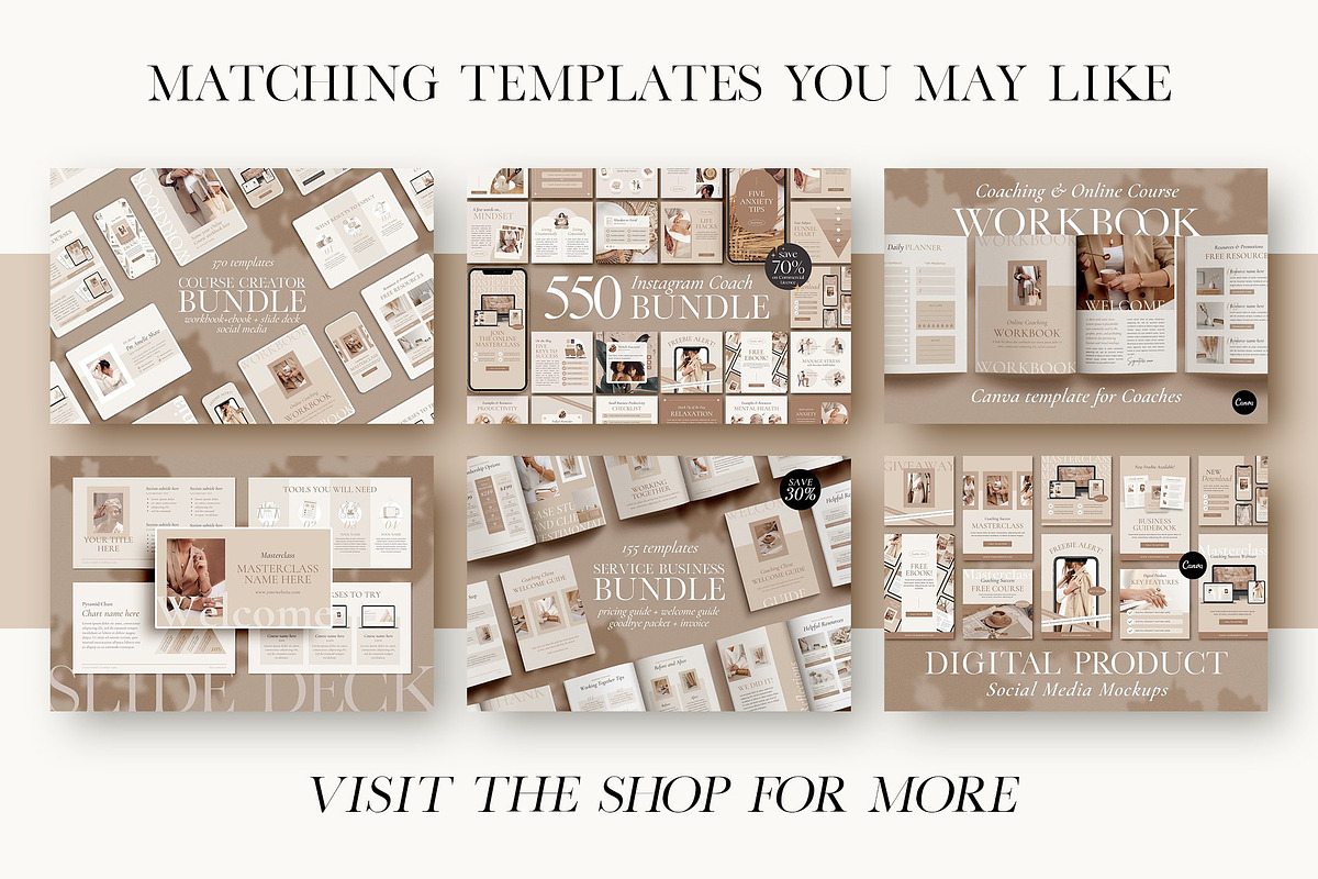 Ebook+Workbook Template Bundle CANVA, a Magazine Template by Studio Loire (Photo 36 of 40)