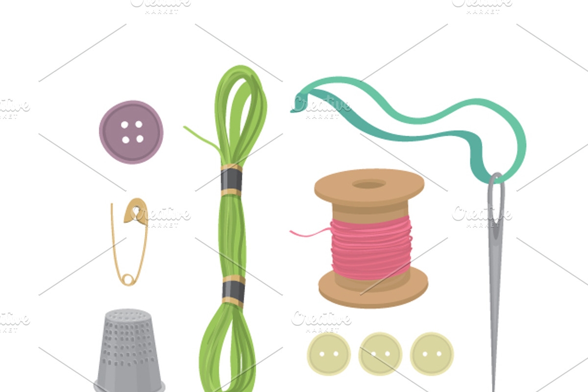 Sewing vector kit preview 2