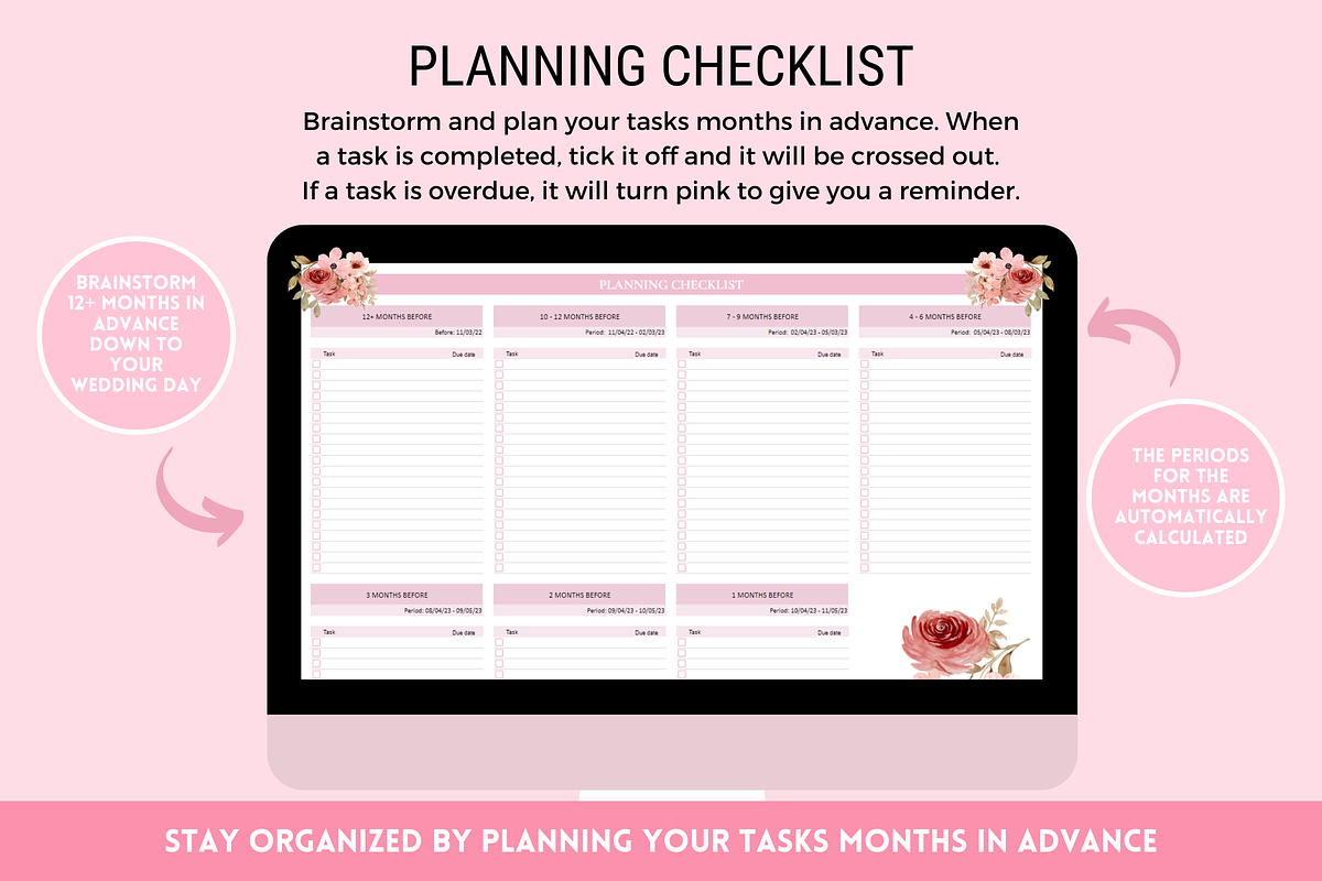 Wedding Planner Spreadsheet, a Templates & Theme by SunshineStudioBoutique (Photo 8 of 10)