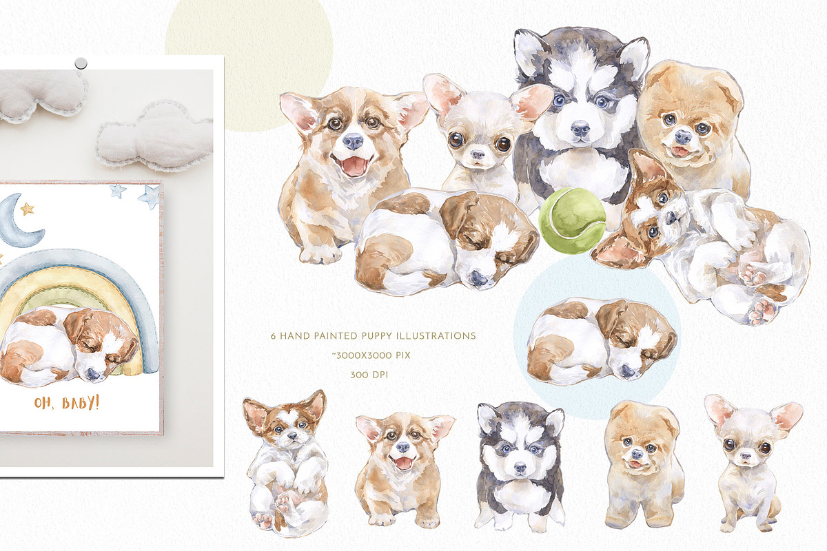 Watercolor & Digital Bundle Part II, an Animal Illustration by Cat In Colour (Photo 18 of 30)