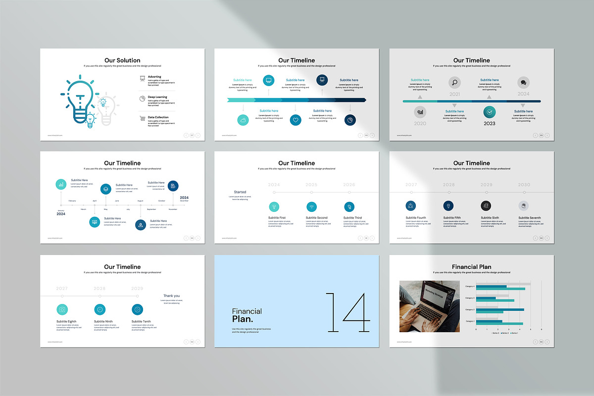 Business Plan PowerPoint Template, a Presentation Template by creathrivestudio (Photo 21 of 30)