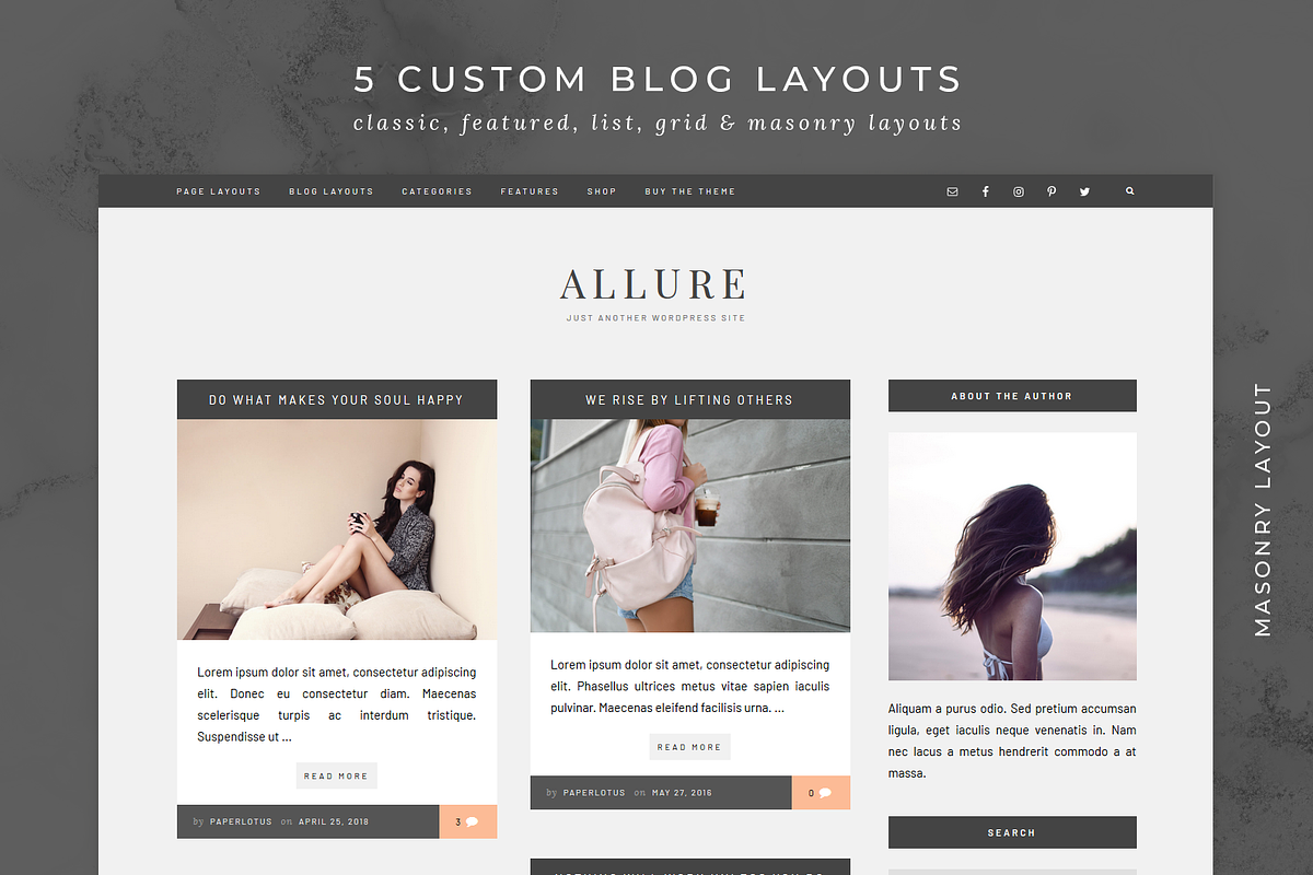 Allure - Feminine Genesis Theme, a WordPress Template by Studio Sirona (Photo 12 of 14)