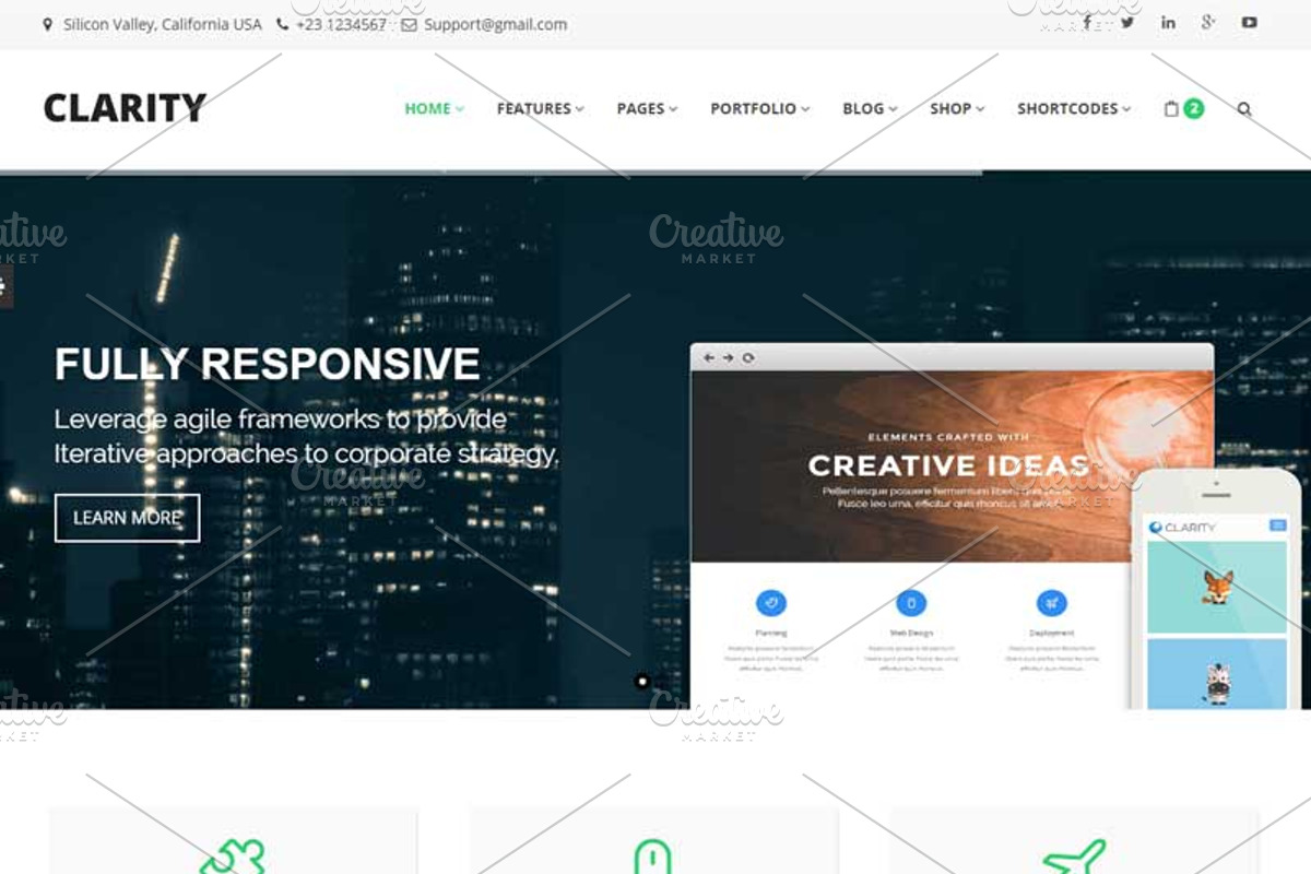 Clarity - Business Template, a Bootstrap Template by romel.panahon (Photo 1 of 7)