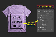 T-Shirt Mockup - Lavender Edition, a Shirt Mockup by ForhadGFX (Thumbnail 2 of 12)