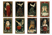 Christmas Owl Card PNG Sublimation, an Illustration by Dream Creation (Thumbnail 4 of 5)