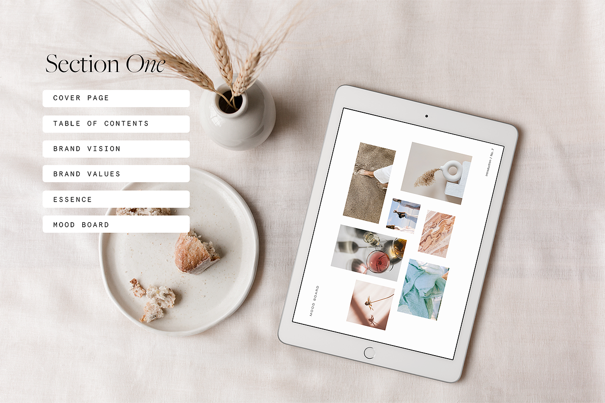 Current Brand Style Guide Template, a Books & Magazine Mockup by Chloe Leonard Studio (Photo 3 of 6)