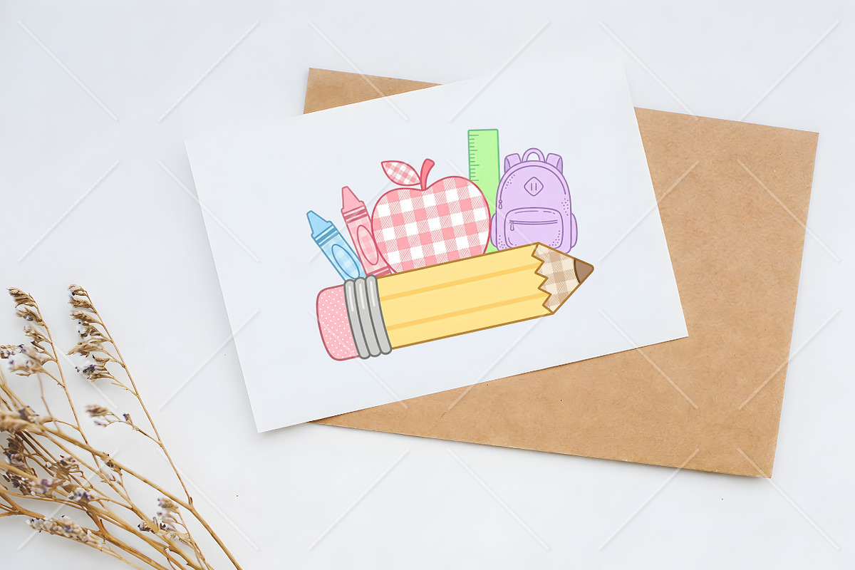 Preppy Back To School PNG, a Seasonal Illustration by Canvas Craft (Photo 5 of 5)