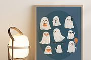 Free Spirits Ghost Vector Graphics, a Seasonal Illustration by Bend Brand Design (Thumbnail 3 of 5)