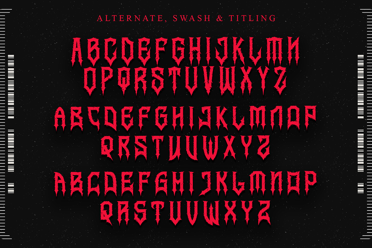 Ravenmorth – Black Metal Gothic Font, a Blackletter Font by Letterara (Photo 7 of 11)